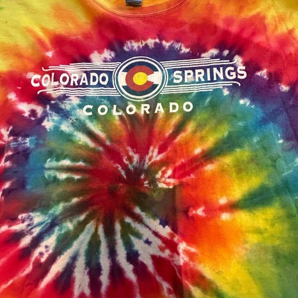 Colorado Springs T-Shirt Rainbow T-Shirt -no size but looks Large - Picture 3 of 7